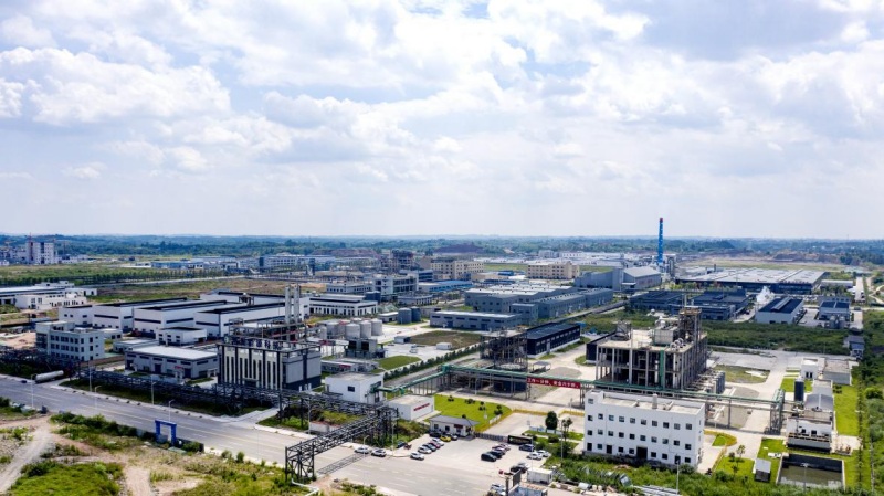 自貢川南新材料化工園區(qū)建設(shè)現(xiàn)場。沿灘區(qū)委宣傳部供圖