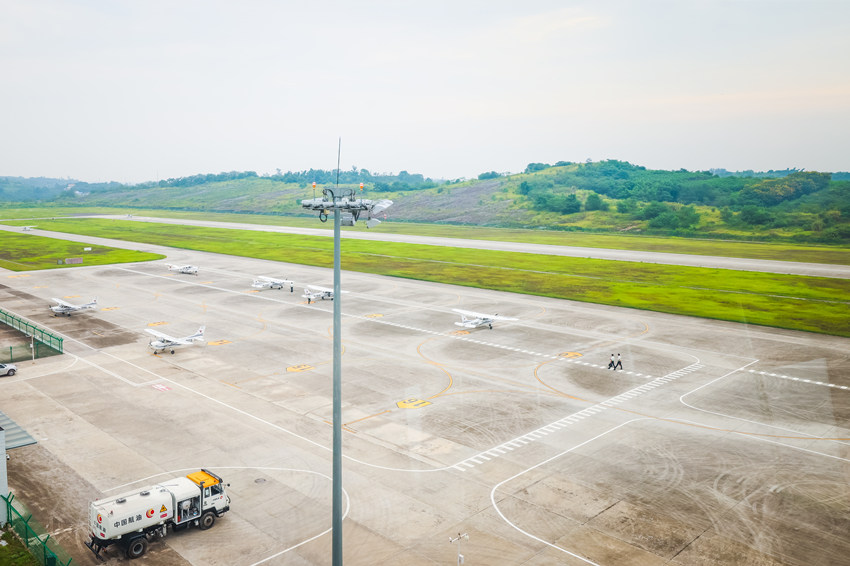 無(wú)人機(jī)停機(jī)場(chǎng)。宋姿熠供圖