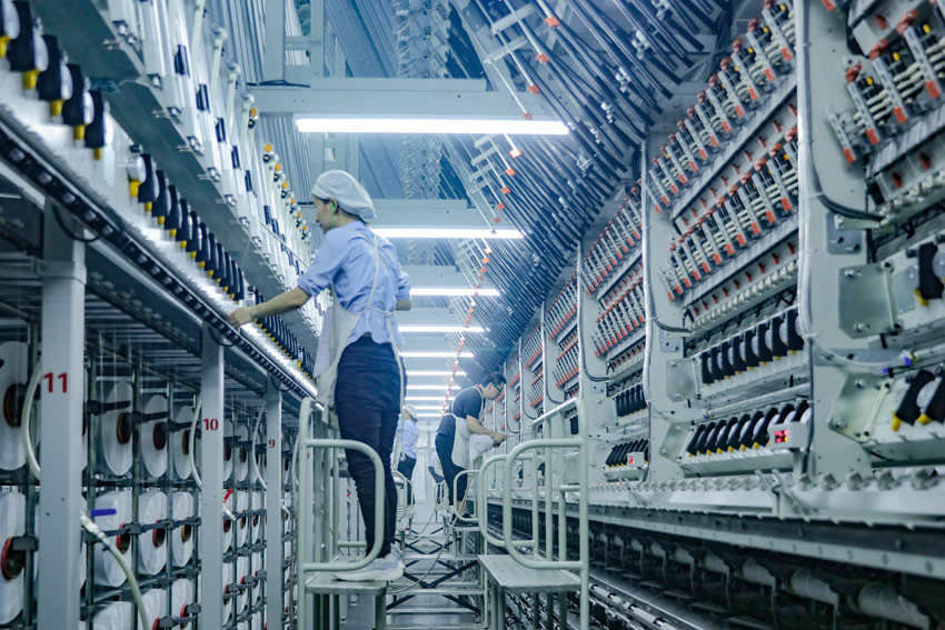 美華公司新車間煥然一新。高坪區(qū)委宣傳部供圖