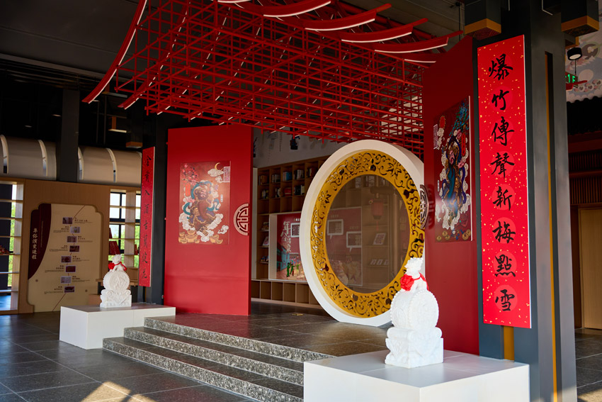 年俗書局內(nèi)景。綿竹金申文旅公司供圖