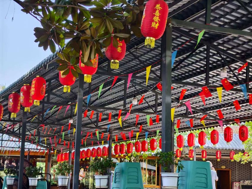 花荄鎮(zhèn)貓兒溝農(nóng)家樂(lè)。實(shí)習(xí)生唐藝娟攝